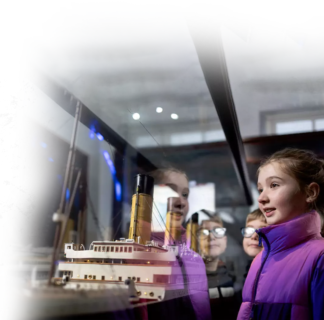 Kids at the Titanic Exhibition