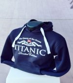 Navy Titanic and White Star Hoodie