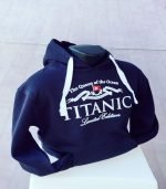 Navy Titanic and White Star Hoodie