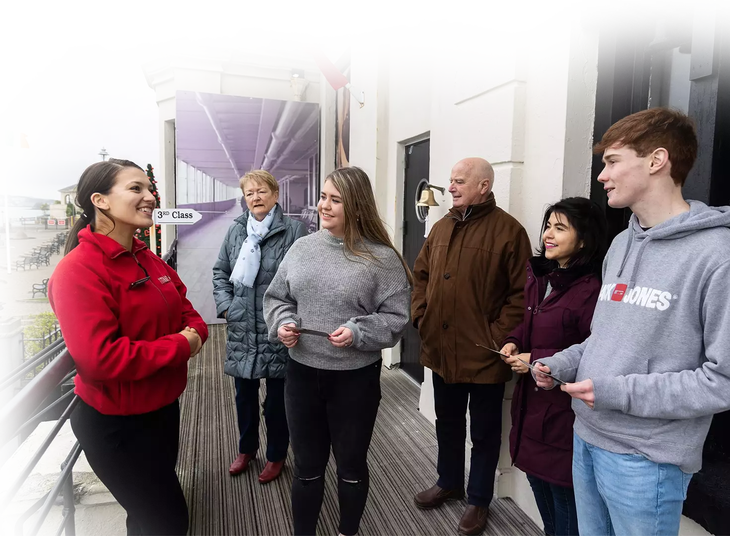 family group visiting titanic experience cobh