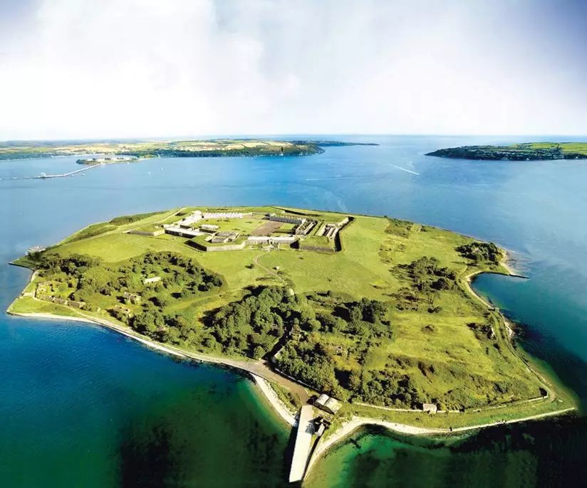 Aerial view of Spike Island